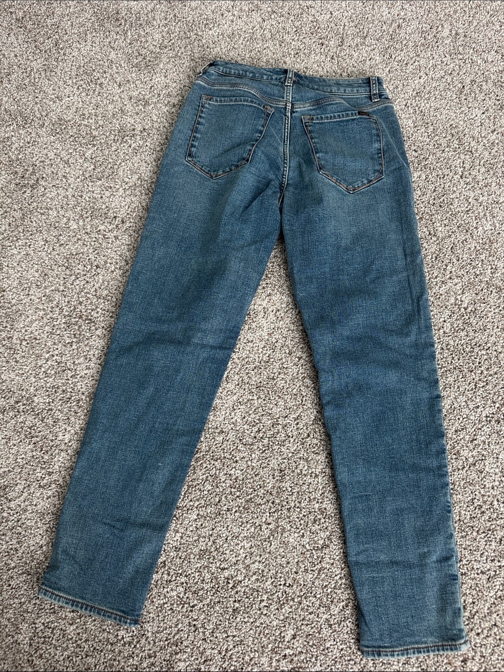 L.L. Bean Women's Straint Leg Flannel Lined Jeans - Picture 3 of 3